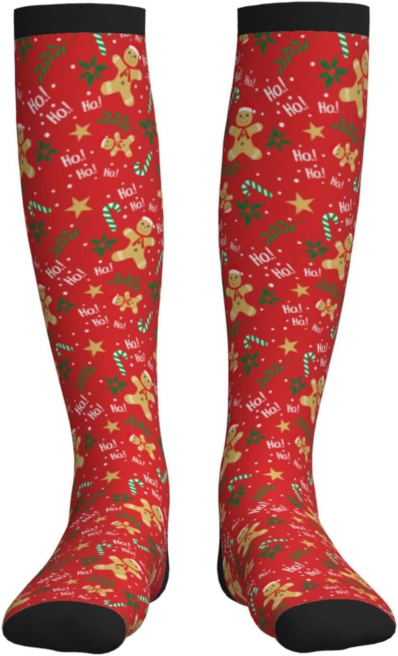 Figtihw Tie Dye Compression Socks Knee High Support Socks For Women Men Running Athletic Hiking - Image 3